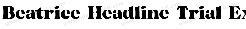 Beatrice Headline Trial Extrabold字体转换